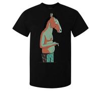 TFHsedftr3 REW Bojack Horseman Smoking Art Series Funny Men (0available) t Shirt Black Black3XL Black M