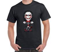 TFHsedftr3 Saw Movie Jigsaw Halloween Mens Graphic T-Shirt Black XL