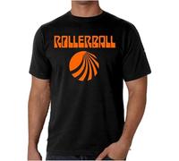 TFHsedftr3 YR Rollerball Sci FI Movie James Caan Retro Vintage 70'S Cult Film T-Shirt S-6Xl Black S