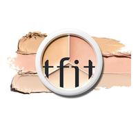 TFIT Cover Up Pro Concealer Palette -Crème correctrice de couleur 3 en 1 à couverture complète (hydratante, 03 Cool, 0,52 oz) pour les cernes et les taches- Correcteur pour les yeux à haute couverture