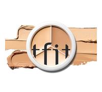 TFIT Cover Up Pro Concealer Palette - Crème correctrice de couleur 3 en 1 à couverture complète (hydratante, 01 neutre, 0,52 oz) pour les cernes et les taches - Correcteur haute couvrance