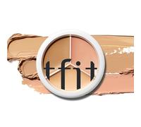 TFIT Cover Up Pro Concealer Palette - Crème correctrice de couleur 3 en 1 à couverture complète (hydratante, 02 chaude, 0,52 oz) pour les cernes et les taches - Correcteur haute couvrance