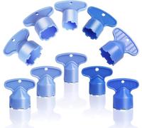 TFixol Lot de 10 clés d'aérateur de cache M16,5/18,5/21,5/22,5/24, clé d'aérateur encastrée pour aérateurs de cache, bleu