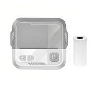 TFixol Pocket Pr Étiqueteuse thermique portable Insta P BT Wirel Connect compatible avec l'application Android ou iOS Support d'étiquettes de reçus autocollants listes scrapbooking DIY Gris et blanc
