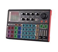 TFixol SK300 L Carte son externe changeur de voix o mixeur batterie intégrée multiples effets sonores pour musique téléphone ordinateur karaoké carte son uniquement