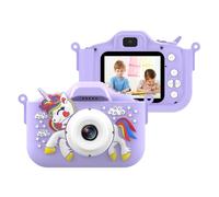TFixol X10S Étui multifonction pour appareil photo et jeux vidéo pour enfant avec carte 32 Go ry et lecteur de cartes Violet