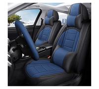 Tfkkaw Ensembles Housses Siège pour Citroën Tous Modèles pour C4 pour Picasso pour C3 pour C5 pour C6 DS4 DS5 DS6 DS7 Housse Siège Voiture À Couverture Complète(Black Blue 5 Seat-B)