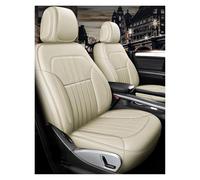 Tfkkaw Ensembles Housses Siège pour Jazz pour CRV pour Vezel pour Civic pour Accord 7 8 9 10 11 pour City Housses Siège Voiture Personnalisées en Cuir PU(Full Set-Beige)