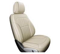 Tfkkaw Ensembles Housses Siège pour Jazz pour CRV pour Vezel pour Civic pour Accord 7 8 9 10 11 pour City Housses Siège Voiture Personnalisées en Cuir PU(1PC-Beige)