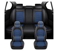 Tfkkaw Ensembles Housses Siège pour Mitsubishi L200 pour ASX pour Outlander pour Eclipse pour Cross pour Lancer X pour Pajero pour Sport Housses Siège Voiture(Luxury-Blue)