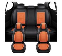Tfkkaw Ensembles Housses Siège pour Mitsubishi L200 pour ASX pour Outlander pour Eclipse pour Cross pour Lancer X pour Pajero pour Sport Housses Siège Voiture(Stanard-Orange)