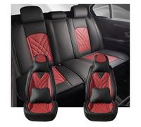 Tfkkaw Ensembles Housses Siège pour Mitsubishi L200 pour ASX pour Outlander pour Pajero pour Sport pour Eclipse pour Cross pour Lancer X Housses Siège Voiture(Luxury-Black Red)