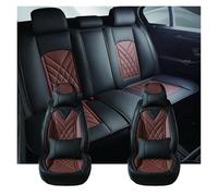 Tfkkaw Ensembles Housses Siège pour Mitsubishi L200 pour ASX pour Outlander pour Pajero pour Sport pour Eclipse pour Cross pour Lancer X Housses Siège Voiture(Luxury-Brown)