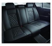 Tfkkaw Ensembles Housses Siège pour Mitsubishi L200 pour ASX pour Outlander pour Pajero pour Sport pour Eclipse pour Cross pour Lancer X Housses Siège Voiture(Rear Seat-Black)
