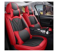 Tfkkaw Ensembles Housses Siège pour Mitsubishi pour Outlander pour ASX pour Eclipse pour Lancer pour Pajero pour Sport pour Zinger Housse Siège Voiture(Red Black 5 Seat-B)