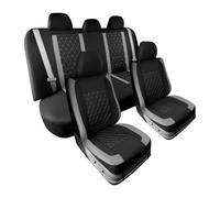 Tfkkaw Ensembles Housses Siège pour Polo pour Atlas pour Jetta pour Bora pour EOS pour Sharan pour Variante pour Coccinelle pour Scirocco UP Housse Siège Voiture(Gray 5 Seat)