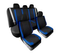 Tfkkaw Ensembles Housses Siège pour Polo pour Atlas pour Jetta pour Bora pour EOS pour Sharan pour Variante pour Coccinelle pour Scirocco UP Housse Siège Voiture(Blue 5 Seat)