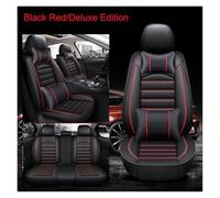 Tfkkaw Ensembles Housses Siège pour Qashqai pour Juke pour Leaf pour Armada pour Altima pour Cube pour Dualis pour Tiida pour Bluebird Housse Siège Voiture(Black Red 5 Seat-B)