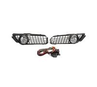 Tfkkaw Feux Antibrouillard Pour VW Pour Golf 3 MK3 Pour Jetta Pour Cabrio 1992-1998 Cadre Phares Antibrouillard Pare-chocs Avant Phares Antibrouillard Grille(1 set halogen)
