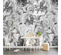 TFLABS Papier peint Tapisserie Murales Vintage et fleurs Taille:L350CMxH256CM Panoramique 3D Minimaliste TV Fond D'écran Intissé Chambre Salon Decoration