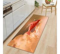 TFLABS Tapis de Cuisine Avion et Femme Tapis Couloir, Devant Evier Antidérapant Tapis de Sol Absorbant Lavable Décoration, Salon, Salle de Bain, Entrée, Cuisine 50 x 80cm