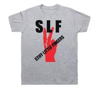 TFRDE2345 SLF Punk Unofficial Stiff Little Fingers Swearing Hand Mens & Womens T-Shirt