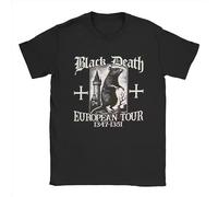 TFRwtf33R Black Death European Tour 1347-1351 Big Rat Men T Shirt Black S