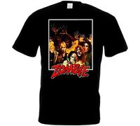TFRwtf33R Dawn of The Dead v8 T-Shirt Black Horror Movie Romero Black S