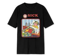 TFRwtf33R Horror Comic Series Sick of Yourshit Health Wellbeing T-Shirts Black L
