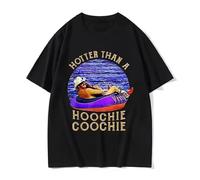 TFRwtf33R Hotter Than A Hoochie Coochie Alan Jackson T Shirts Black S
