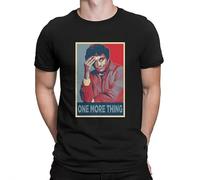 TFRwtf33R Just One More Thing Retro Columbo TV Series Men T Shirt Black 3XL