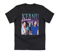 TFRwtf33R Keanu Reeves Homage T-Shirt Icon Legend Retro 90's 80's Gift Black XXL