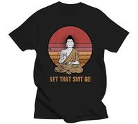 TFRwtf33R Let That Go Buddha T Shirt Black XXL
