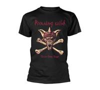 TFRwtf33R Running Wild 'Under Jolly Roger Crossbones' T Shirt Black L
