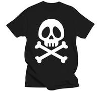 TFRwtf33R Tete de Mort ALBATOR - 80 Annees 80 Manga 1980 Corsaire T-Shirt Black L