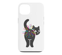 TFS Cat Butt Rainbow - Amusant et Magique pour Les Amoureux des Chats Coque pour iPhone 13
