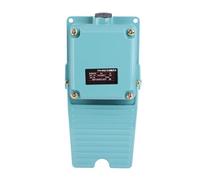 TFS - Interrupteur à pédale momentané 402 CA 250 V 3 A, interrupteur à pédale en aluminium antidérapant avec contacts 1 NO et 1 NC, interrupteur de commande à pied robuste pour