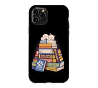 TFS Livres pour Chats Bibliothèque féline - Amoureux des Chats en Sieste Coque pour iPhone 11 Pro