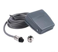 TFS201 Interrupteur à pédale avec contacts en alliage d'argent, fonction de réinitialisation automatique, câble de 2 mètres et coque en plastique pour une utilisation industrielle et mécanique (A)