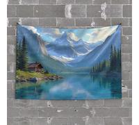 TFSW Accessoires et décoration pour chambre à coucher Motif voyage dans le désert : un homme âgé et un jeune garçon partagent des histoires Décoration murale au-dessus du lit Décoration vintage (75 x