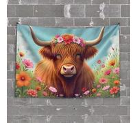 TFSW Tapisserie décorative pour homme avec ailes angéliques et murmures : une vision sereine pour homme, décoration de chambre terreuse (75 x 100 cm)