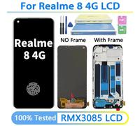 TFT/OLED pour OPPO Realme 8 4G RMX3085 LCD pour Realme 8 Pro RMX3081 écran tactile numériseur assemblée remplacement 8 TFT No Frame