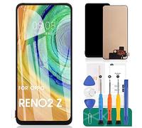 TFT pour Oppo K3 / Reno2 Z / Reno2 F/Realme X Écran LCD de Remplacement Assemblage Numériseur Tactile Kits de Réparation sans Cadre (Noir, Pas de Reconnaissance d'Empreinte Digitale)