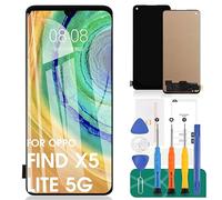 TFT Pour Oppo Reno7 4G Écran LCD Pour Oppo Reno7 5G Écran Remplacement Pour Oppo Find X5 Lite 5G Tactile Digitizer Sans Cadre (Noir, Pas de Reconnaissance D'empreintes Digitales)