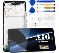 TFT pour Samsung Galaxy A16 4G LCD Écran de remplacement pour Galaxy SM-A165F SM-A165M Écran tactile Digitizer Assemblée Kits de réparation avec cadre noir (sans empreintes digitales, ne convient pas