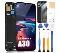 TFT pour Samsung Galaxy A30 Écran LCD pour Galaxy A30 A305F A305G A3050 A305N Touch Screen Digitizer Assembly avec réparation Kit (noir avec cadre, Not pour Galaxy A03 / A03s)