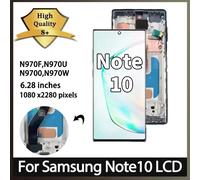 TFT qualité nouvel affichage pour Samsung Note10 affichage écran tactile numériseur pour Samsung Note 10 N970 N970F N970FDS N9700 LCD Frame Sliver Cover