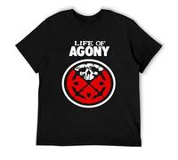TFTFRRAUCR JUNZI Men's Life of Agony River Runs Red 1993 Album Cover T-Shirt -