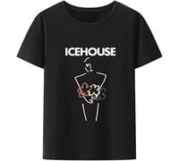 TFTFRRAUCR Negro GISE Icehouse Man of Colours Men's Black White T-Shirt Short-Sleev Koszulki Pattern Casual Breathable Humor O-Neck Tops Black XXL Black