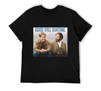 TFTFRRAUCR Retro Movie 90s Movie Film Good Will Hunting Shirt, Good Will Hunting T-Shirt BlackOne Size